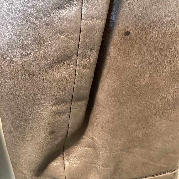 Reiss Belted Leather Trench Jacket - Picture 5 of 9